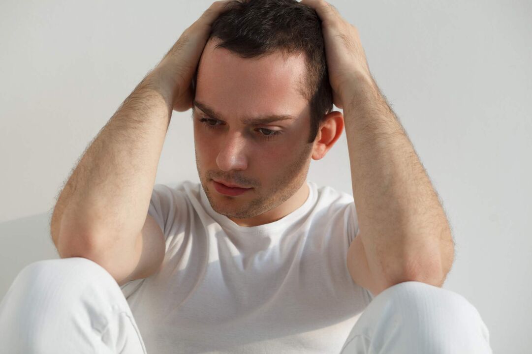 A man fell ill with prostatitis, which causes inflammation of the prostate gland.